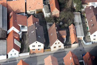 Drone image of Rheinstr in Kandel in the state Rhineland-Palatinate, Germany