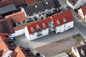 Rheinstr in Kandel in the state Rhineland-Palatinate, Germany from above