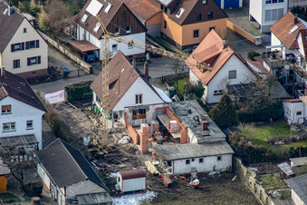 Waldstr in Kandel in the state Rhineland-Palatinate, Germany out of the air