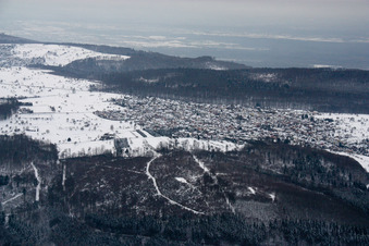 District Spessart in Ettlingen in the state Baden-Wuerttemberg, Germany from above