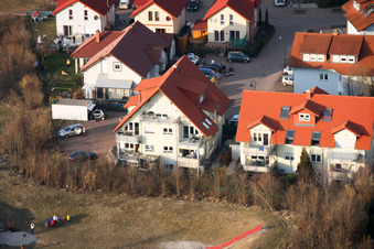 Kirchweg in the new development area O in Bellheim in the state Rhineland-Palatinate, Germany