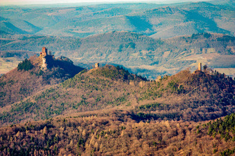 Castle Trifels in Annweiler am Trifels in the state Rhineland-Palatinate