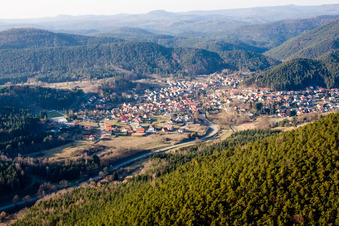 Village view in Erfweiler in the state Rhineland-Palatinate, Germany