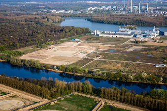 Oberwald industrial area in Wörth am Rhein in the state Rhineland-Palatinate, Germany