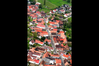 Town from the east in Oberhausen in the state Rhineland-Palatinate, Germany