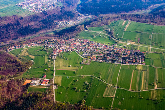 From the north in the district Burbach in Marxzell in the state Baden-Wuerttemberg, Germany