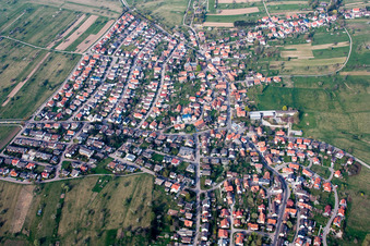 From the southwest in the district Schöllbronn in Ettlingen in the state Baden-Wuerttemberg, Germany