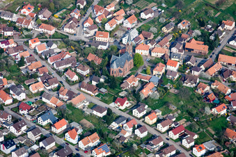 St. Boniface in the district Schöllbronn in Ettlingen in the state Baden-Wuerttemberg, Germany