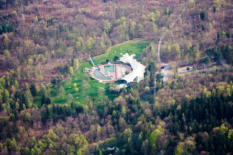 Forest bath in the district Schöllbronn in Ettlingen in the state Baden-Wuerttemberg, Germany