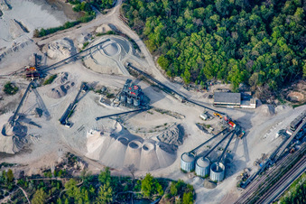 Heidelberg Materials Minerals in the district Silberstreifen in Rheinstetten in the state Baden-Wuerttemberg, Germany