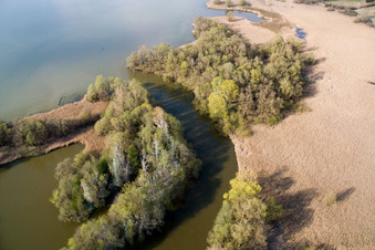 Tributaries of the Ammer in the Ammersee in Ammersee in the state Bavaria, Germany