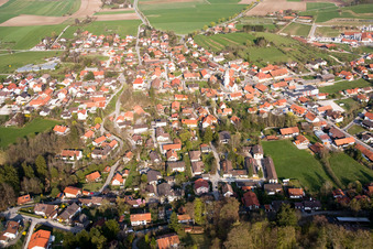 Village view in the district Erling in Andechs in the state Bavaria