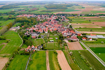 Village from the west in Winden in the state Rhineland-Palatinate, Germany