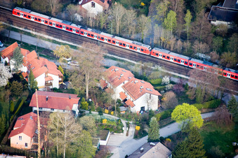 Regional train in Tutzing in the state Bavaria, Germany