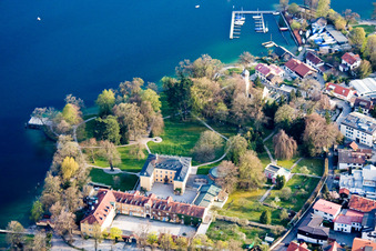 Castle Tutzing on the shore of Lake Starnberg in Tutzing in the state Bavaria, Germany