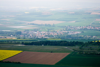 Kleinkarlbach in the state Rhineland-Palatinate, Germany out of the air