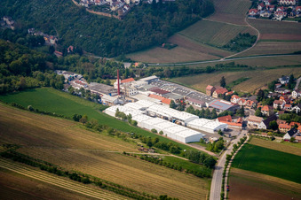 Building and production halls on the premises of the chemical manufacturers Gechem GmbH & Co KG in the district Neuleiningen-Tal in Kleinkarlbach in the state Rhineland-Palatinate, Germany