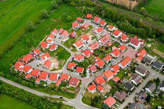 New development area Nachtweide in Winden in the state Rhineland-Palatinate, Germany