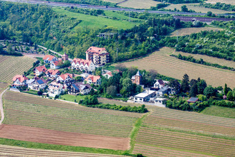 The district on Sausenheimerstrasse in Neuleiningen in the state Rhineland-Palatinate, Germany