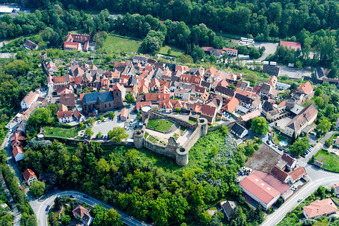 Aerial photograpy of Neuleiningen in the state Rhineland-Palatinate, Germany