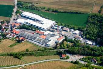 Gechem GmbH in Kleinkarlbach in the state Rhineland-Palatinate, Germany from above