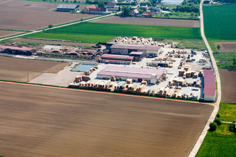Drone recording of Niederrœdern in the state Bas-Rhin, France