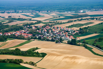 Neewiller-près-Lauterbourg in the state Bas-Rhin, France out of the air