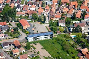 Lauterbourg in the state Bas-Rhin, France from the plane