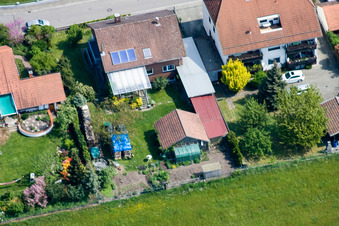Aerial view of Roman Ring in Berg in the state Rhineland-Palatinate, Germany