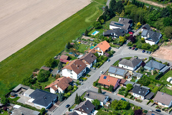 Aerial photograpy of Roman Ring in Berg in the state Rhineland-Palatinate, Germany
