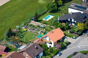 Berg in the state Rhineland-Palatinate, Germany seen from above