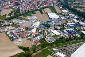 Industrial area in Hagenbach in the state Rhineland-Palatinate, Germany