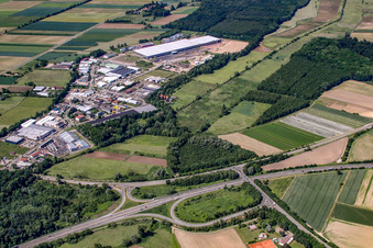 Zufall Logistics Center in the district Minderslachen in Kandel in the state Rhineland-Palatinate, Germany