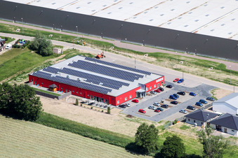 Participants of the training at the sport area Bienwald Fitness in the district Gewerbegebiet Horst in Kandel in the state Rhineland-Palatinate, Germany