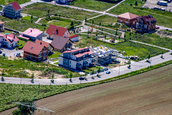 Oblique view of On the high trail in Kandel in the state Rhineland-Palatinate, Germany