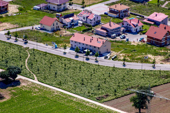 On the high trail in Kandel in the state Rhineland-Palatinate, Germany from above