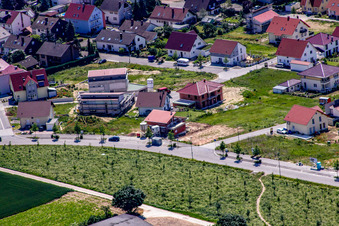 On the high trail in Kandel in the state Rhineland-Palatinate, Germany out of the air