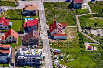 Aerial photograpy of On the high trail in Kandel in the state Rhineland-Palatinate, Germany