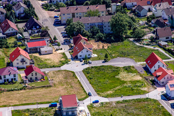On the high trail in Kandel in the state Rhineland-Palatinate, Germany from above