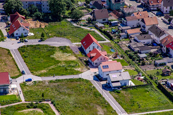 On the high trail in Kandel in the state Rhineland-Palatinate, Germany out of the air