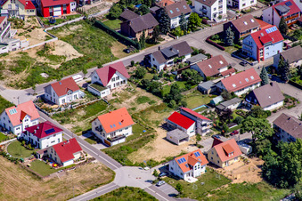 Oblique view of On the high trail in Kandel in the state Rhineland-Palatinate, Germany
