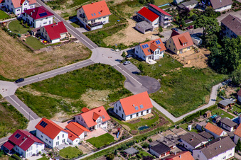 On the high trail in Kandel in the state Rhineland-Palatinate, Germany from above