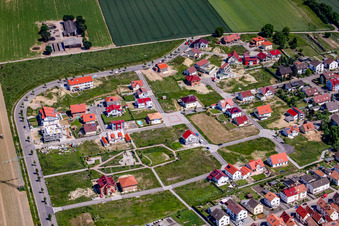 On the high trail in Kandel in the state Rhineland-Palatinate, Germany out of the air