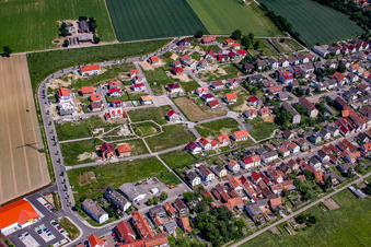 On the high trail in Kandel in the state Rhineland-Palatinate, Germany seen from above