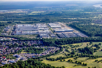 Daimler plant in the district Rheinau in Rastatt in the state Baden-Wuerttemberg, Germany