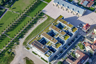 District Office Rastatt at the riding hall in Rastatt in the state Baden-Wuerttemberg, Germany