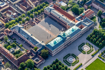 Castle Park Rastatt in Rastatt in the state Baden-Wuerttemberg, Germany