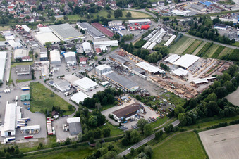 Hurststr Industrial Park in the district Vimbuch in Bühl in the state Baden-Wuerttemberg, Germany