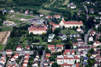 Complex of buildings of the monastery Maria Hilf in Buehl in the state Baden-Wurttemberg