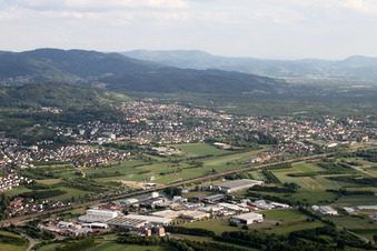 Industrial and commercial area LUK GmbH in Sasbach in the state Baden-Wurttemberg